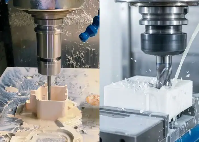 PEEK vs PTFE aerospace CNC machined parts for lightweight, high-performance engineering applications