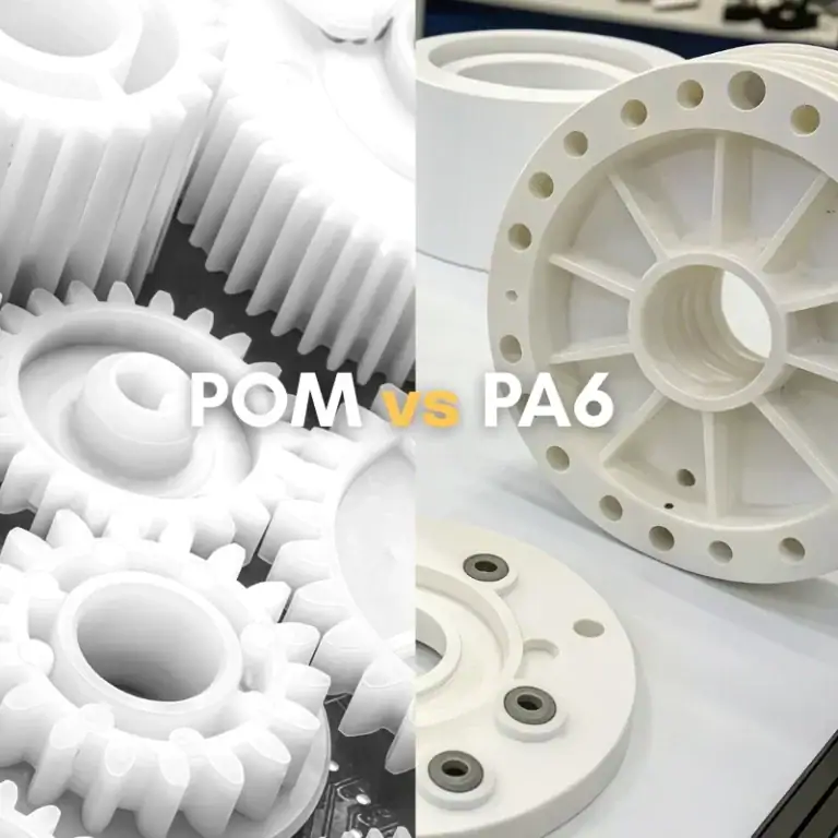 POM vs PA6 raw materials for engineering plastic comparison and CNC machining material selection