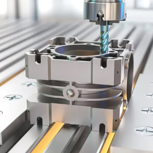 3D CNC milling machine for metal processing