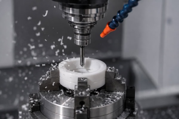 CNC machining process of PTFE plastic materials