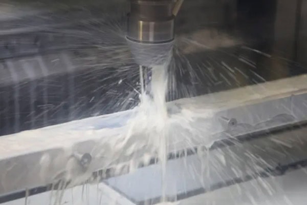 CNC machining center milling images.