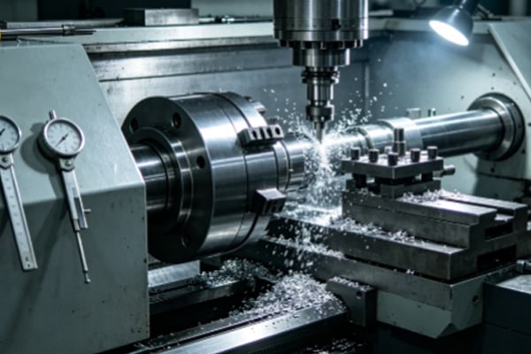 CNC turning actual machining execution diagram