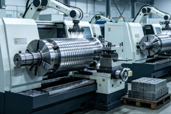 CNC turning machining efficiency scenario diagram