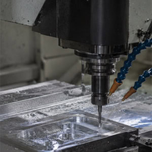 CNC vertical machining center for drilling and milling of aluminum alloys,