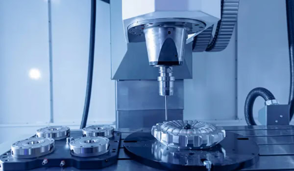 Industrial CNC milling machine process