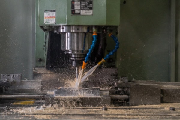 CNC vertical machining center milling.