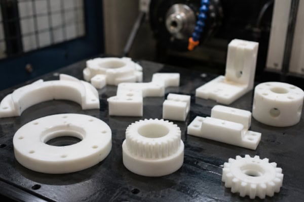 Precision plastic components after CNC machining