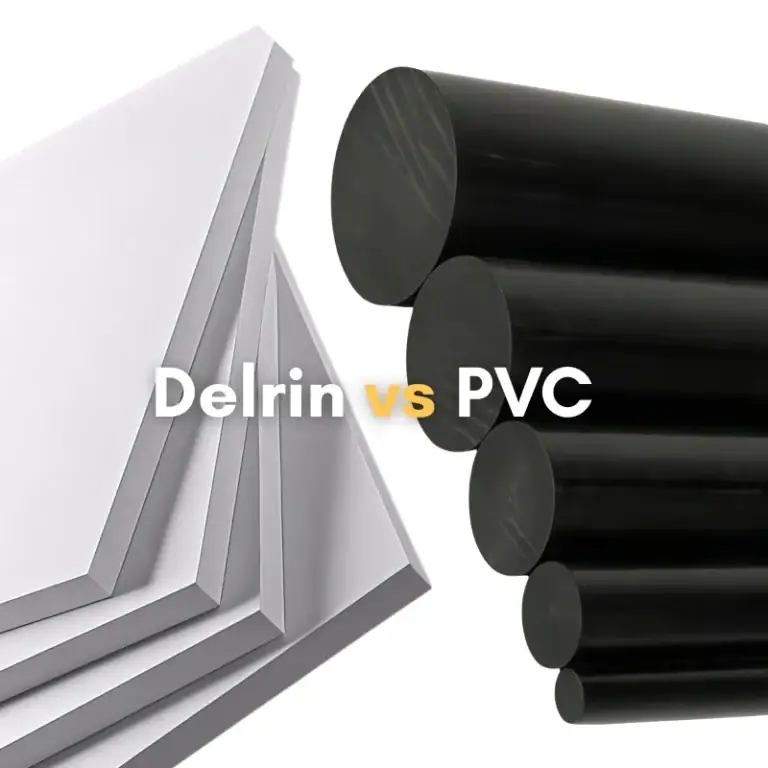 Delrin vs PVC raw materials for engineering plastic comparison and CNC machining selection