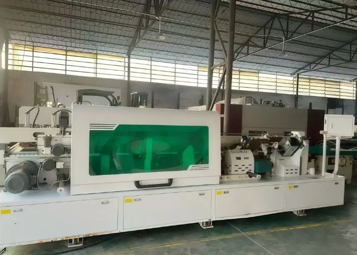 Jiefiya 450DT Woodworking Bevel Edge Banding Machine for 45 Degree Panel Processing