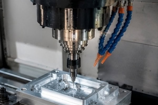 CNC machining center precision milling.