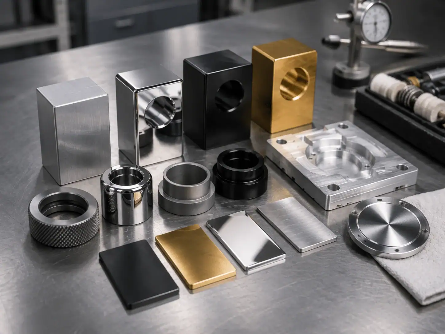 Surface finishing options for custom machined parts