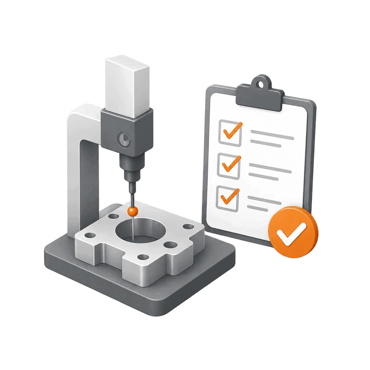 CMM inspection and quality control