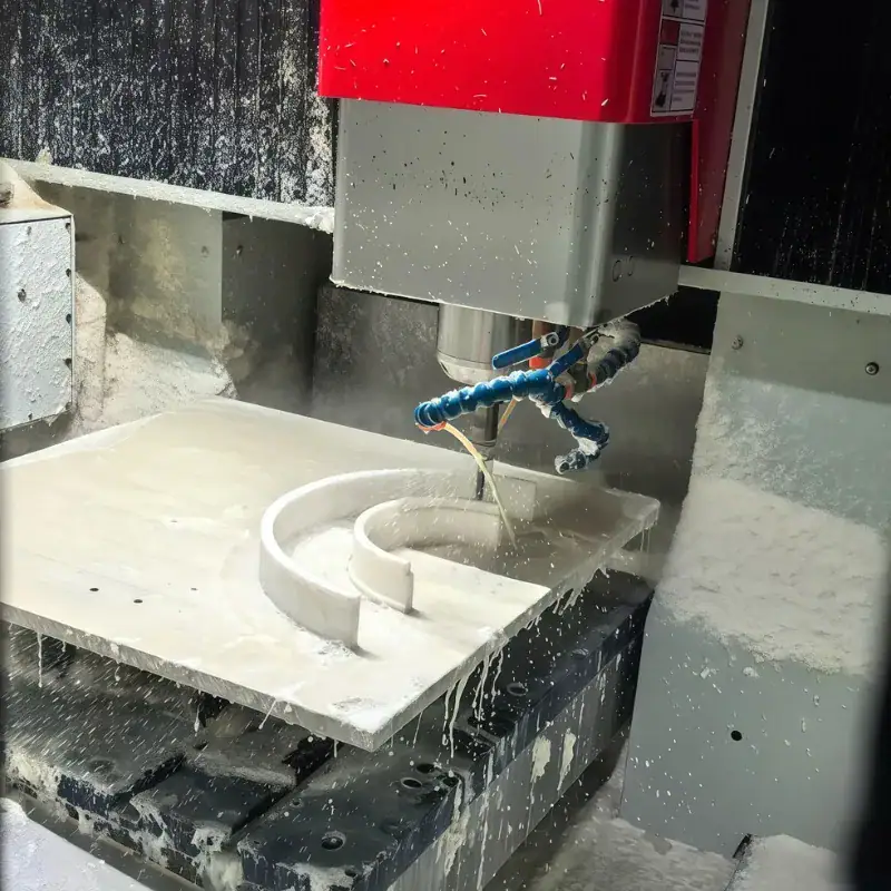 Wear-Resistant Delrin Raw Material CNC Milling for Precision Parts