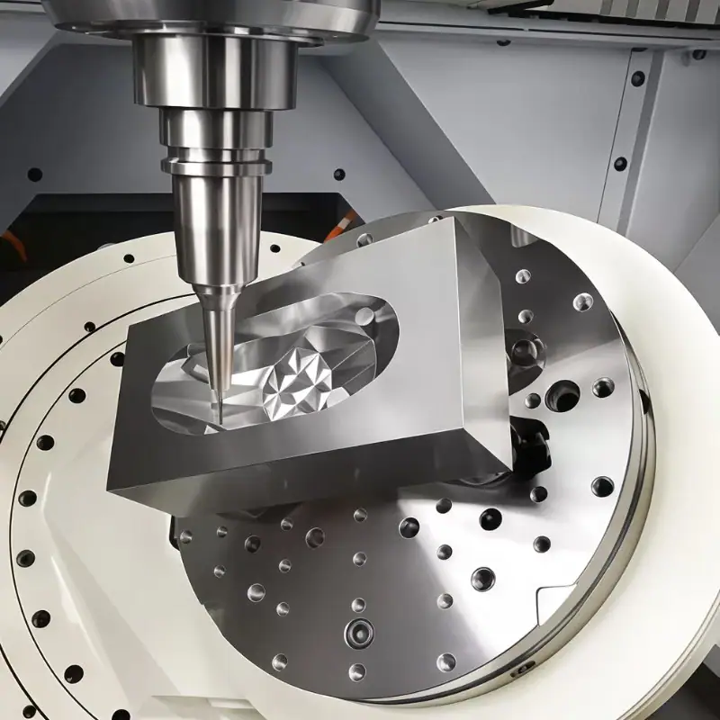 5-Axis CNC Milling of a complex aerospace mold part