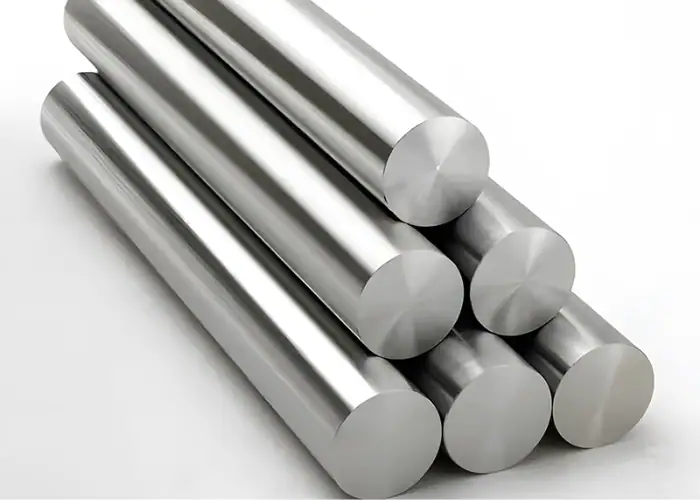 Aluminum round bars used as raw stock for CNC turning and precision machined parts