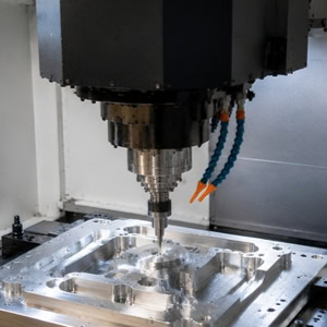 CNC milling machine machining scenario.
