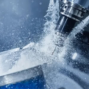 CNC milling machine for metal cutting.
