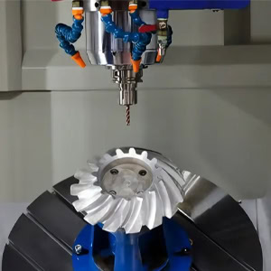 Precision machining using CNC five-axis machine tools.