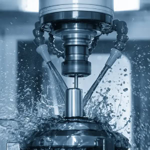 Oil-cooled cutting of shell mold parts