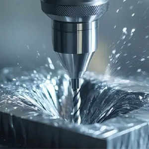 CNC milling machine for metal cutting.