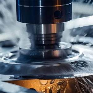 CNC milling machine precision metal milling.