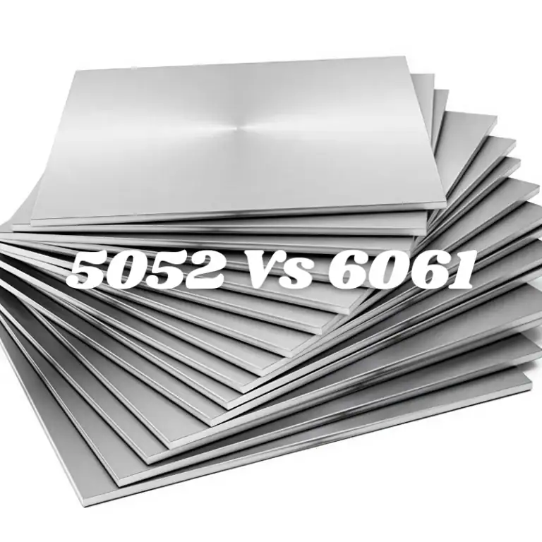 Aluminum 5052 vs 6061 comparison cover showing differences in strength, corrosion resistance, machining, and applications