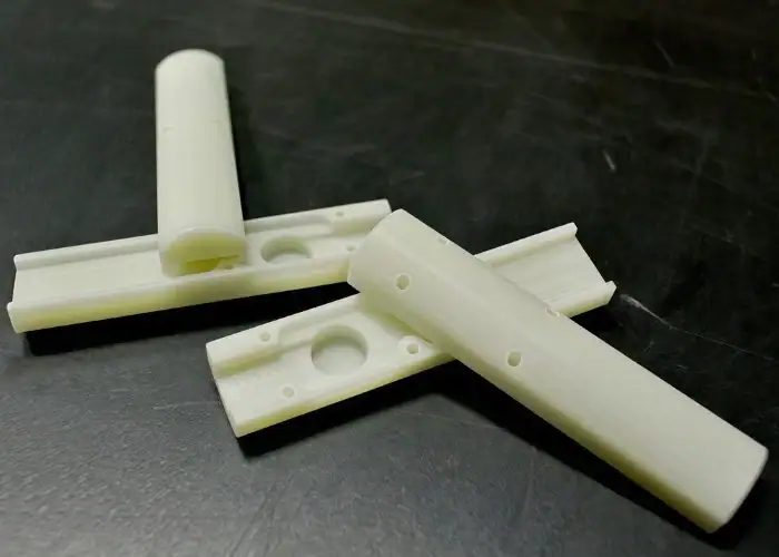 Assembled fiberglass parts for electronic devices and equipment