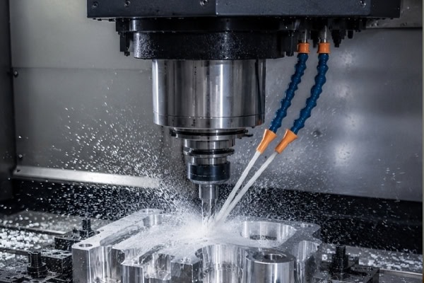 Precision milling machining using a vertical machining center.
