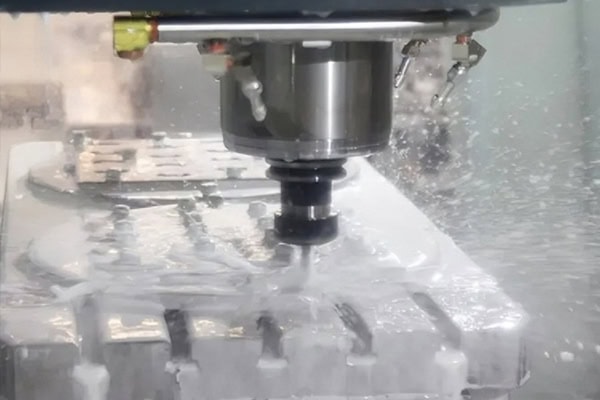 CNC machining center for mold milling.