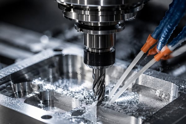 Metal milling machining using CNC machining centers.
