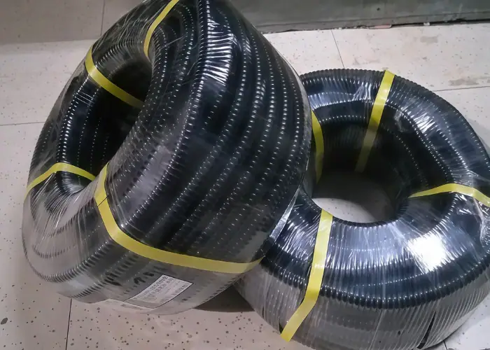 Black PA Nylon Corrugated Cable Conduit