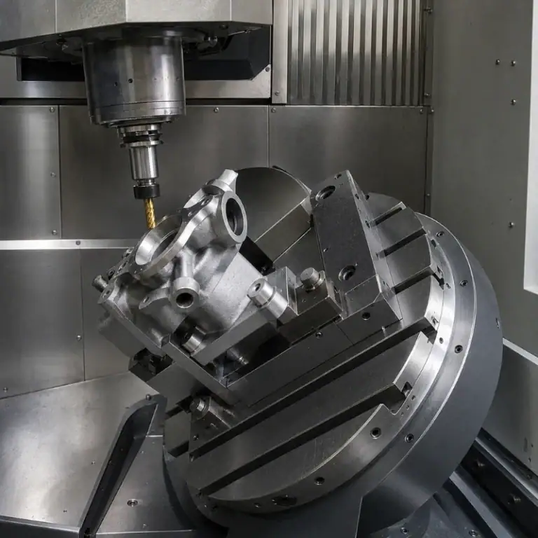 Simultaneous 5-Axis Machining of Complex Metal Housing