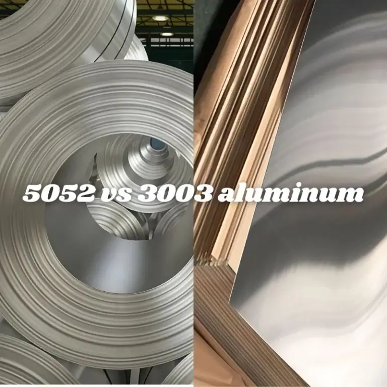 5052 vs 3003 aluminum material comparison cover showing differences in strength, formability, corrosion resistance, cost, and best uses