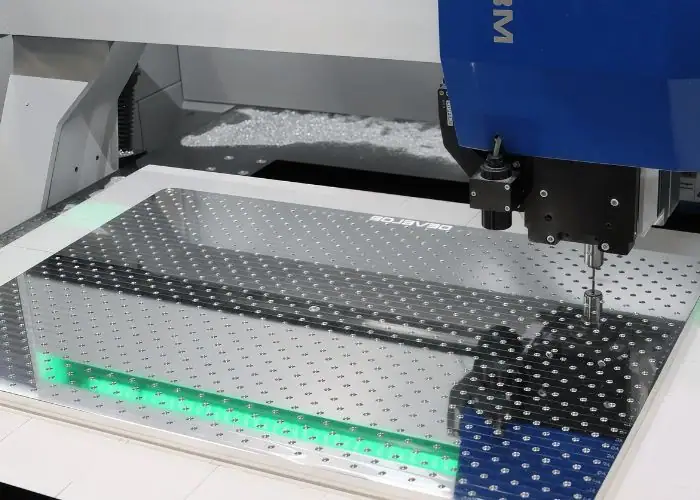 Aluminum plate CMM inspection for hole position, flatness, dimensional accuracy, and precision quality control