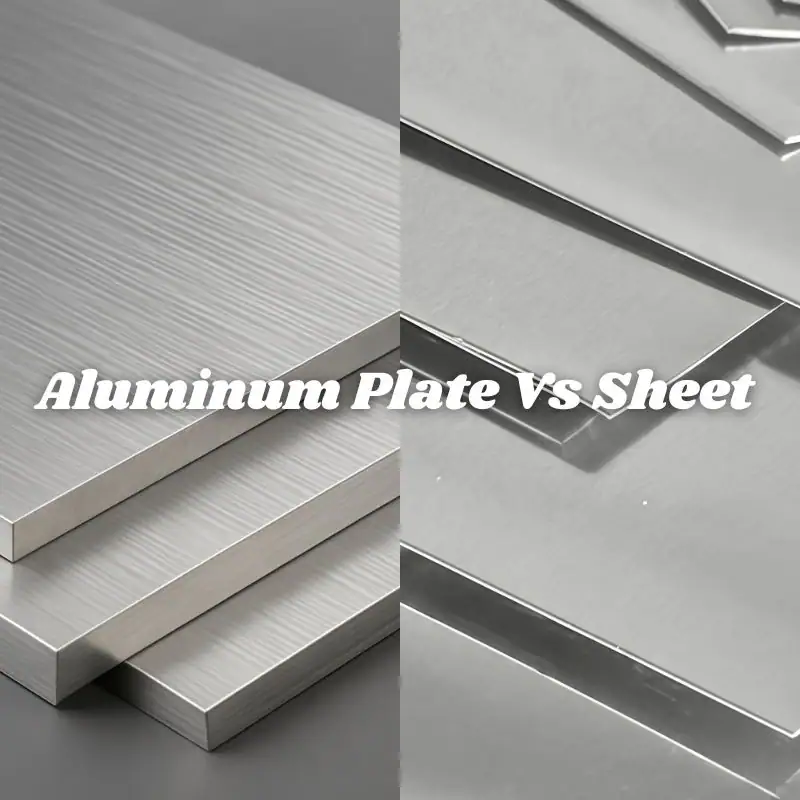 Aluminum plate vs sheet raw material display cover showing differences in thickness, strength, formability, and best uses