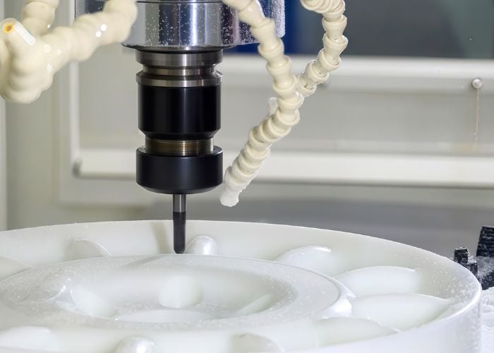 cnc machining and milling of polymer‑plastic aerospace components