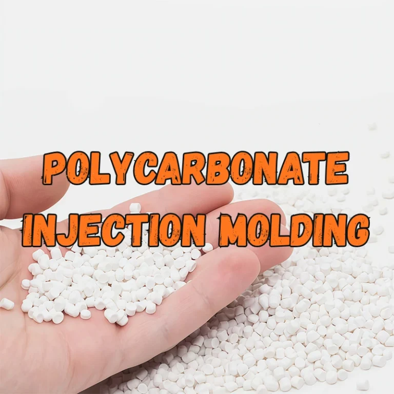 Polycarbonate injection molding with plastic resin pellets