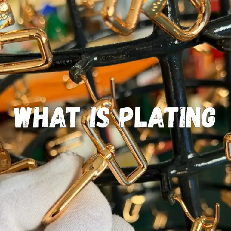 What is plating cover showing metal parts with a decorative plated finish