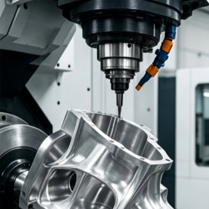 Machining complex, non-standard parts with curved surfaces.