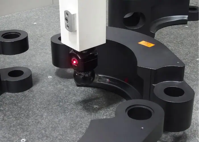 CMM Inspection for Chamfer on Black Anodized Aluminum Part