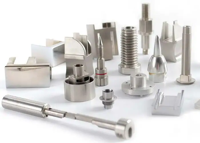 Computer numerical control machining, display of aluminum parts and steel parts for electronic machinery industry