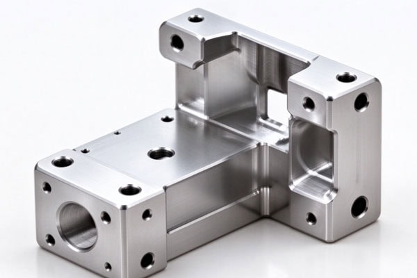 Metal parts after precision machining.