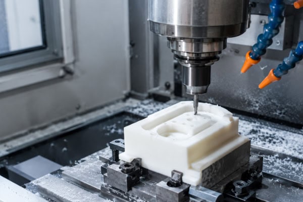 CNC machining scenario for plastic parts