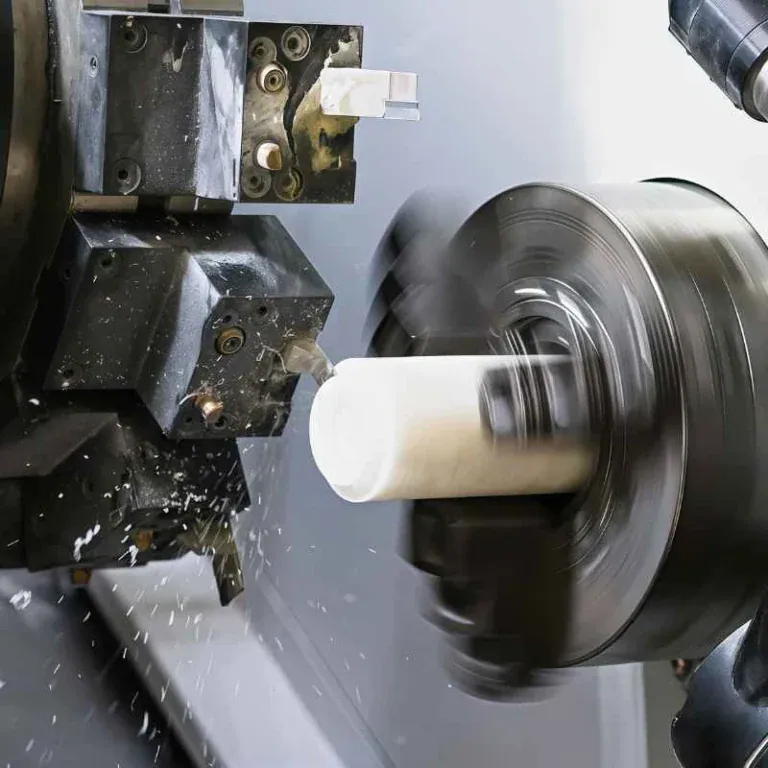 Custom off-white PEEK components processed by CNC machining