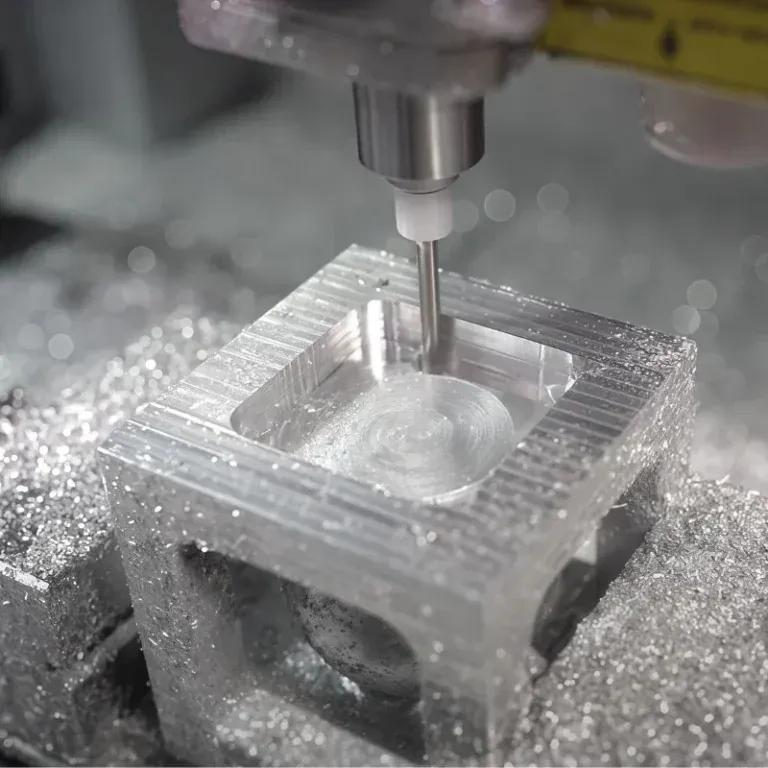 CNC milling process for aerospace style mold model prototype manufacturing