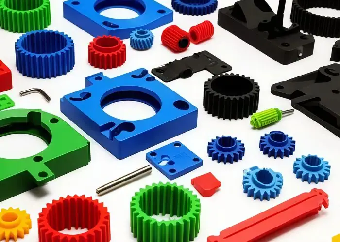 Multi-color and various shape custom plastic parts from plastic machining